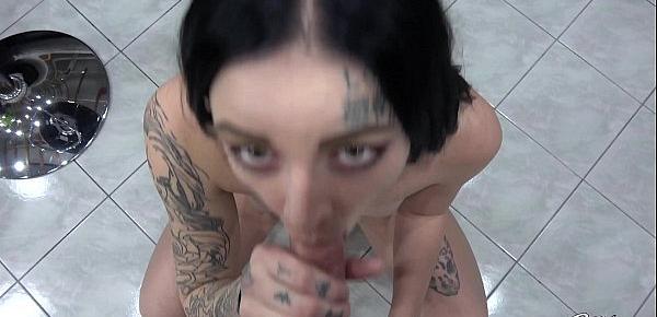  Tattooed barely 18 came to fuck the money